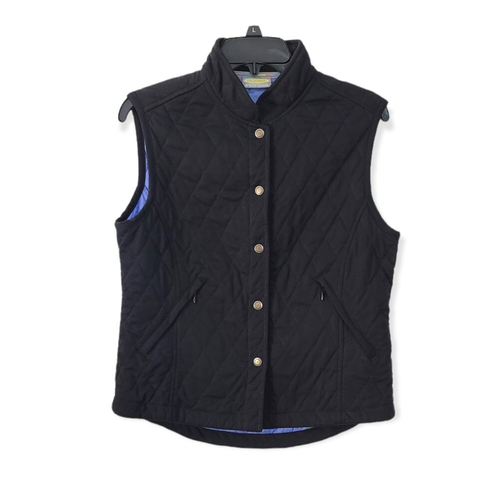 Greg Norman Women's Black‎ Quilted Play Dry Vest Size Small Outdoors Gorpcore
